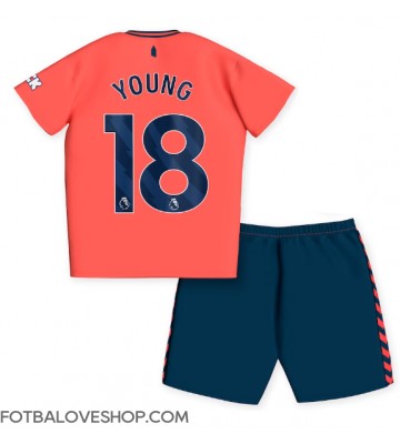 Everton Ashley Young #18 Dětské Venkovní Dres 2023-24 Krátký Rukáv (+ trenýrky)